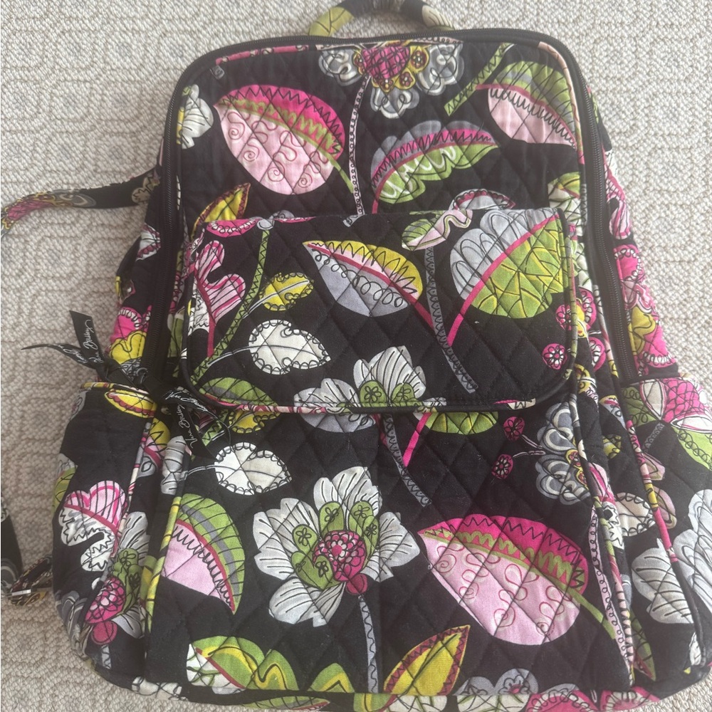 Vera Bradley Moon Blooms Pattern Backpack